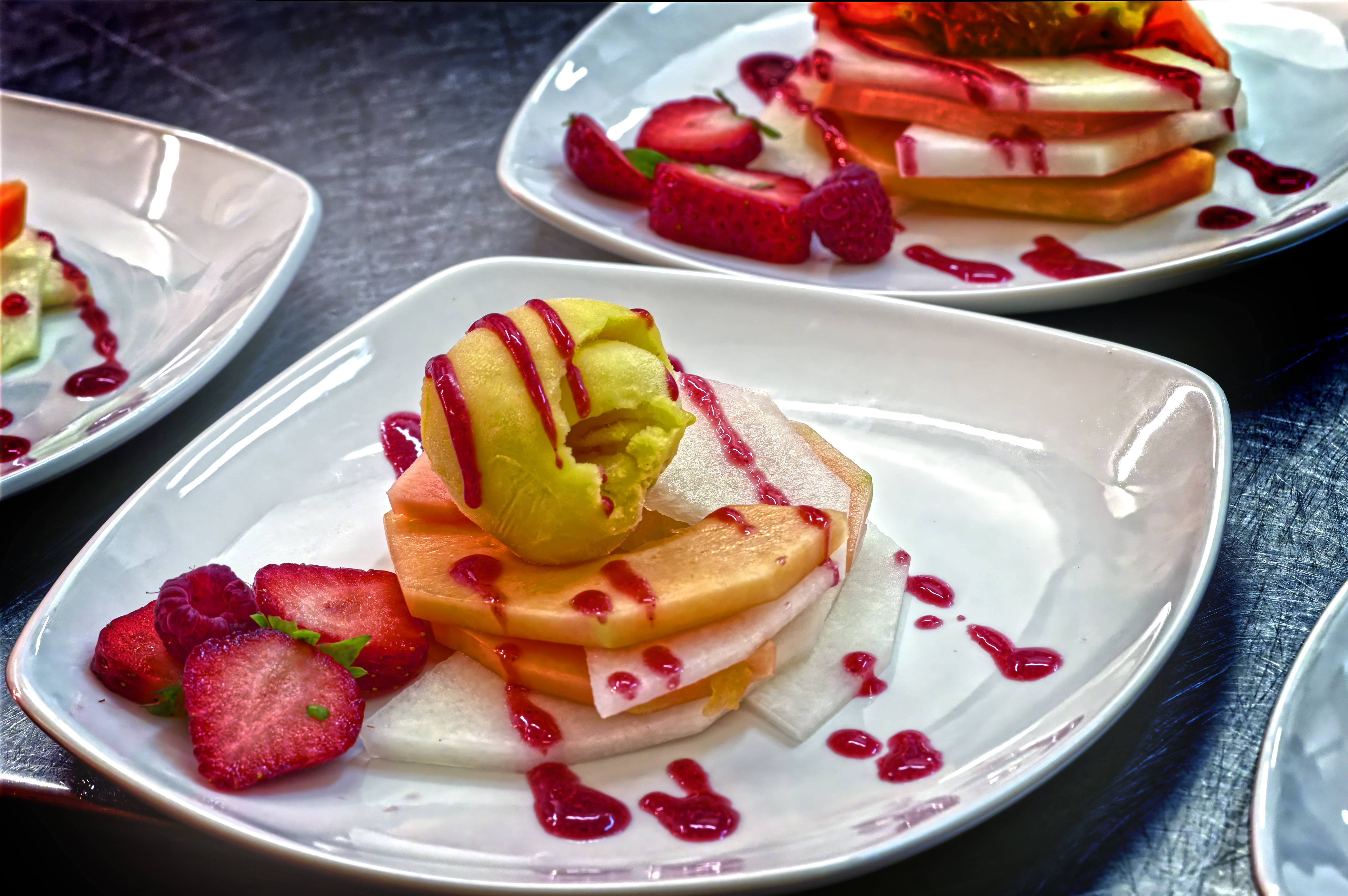 Elegant wedding reception setup